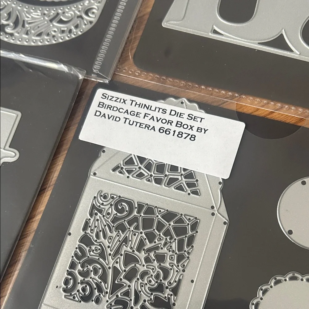 Sizzix Thinlits Die Set in Silver Pop- Out die - ThinLits Die Set DIY 4 Projects